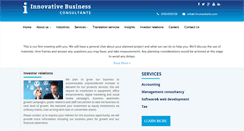 Desktop Screenshot of i-bconsultants.com